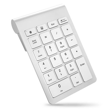 Foloda Bluetooth Wireless Number Pads: 22 Keys Wireless Financial Accounting
