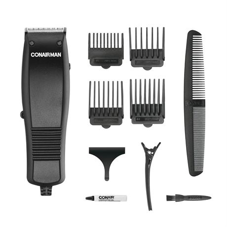 OFFSITE ConairMAN Professional Men's Haircut Kit, 10 Piece Kit with Basic