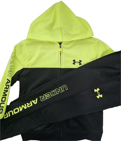 Under Armour Boys Track suit Set Black/size four tee .