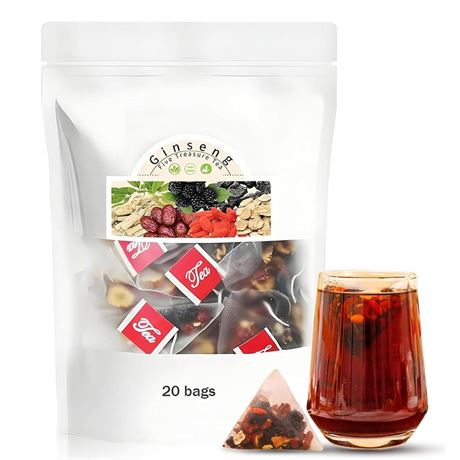 Kidney Tea Formula Ginseng Six Treasure Tea, Ginseng Six Treasure Tea, Kidney