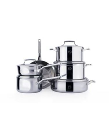 Saveur Selects Voyage Tri-Ply 11-pc. Cookware Set, Silver