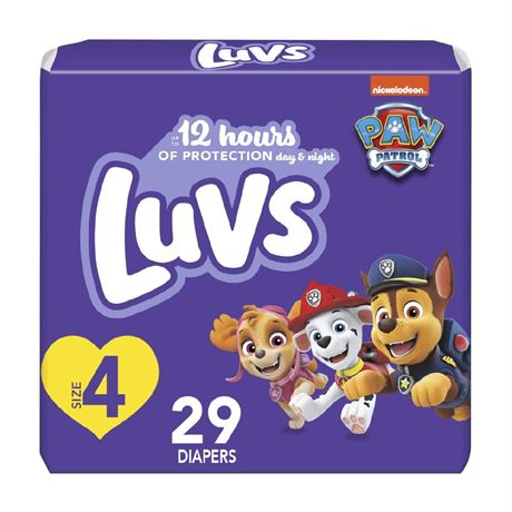 Luvs Diapers - Size 6 ,20Count, Paw Patrol Disposable Baby Diapers Size 6,20