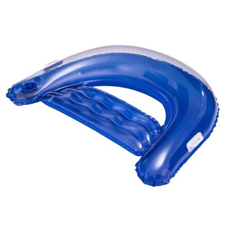 Bluescape Inflatable Comfort Chair Lounge Pool Float, Blue ,Age 14 & up, Unisex