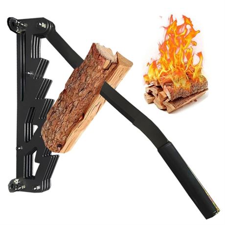 Vikye Wall Mounted Kindling Splitter, Detachable Firewood Splitter Kindling