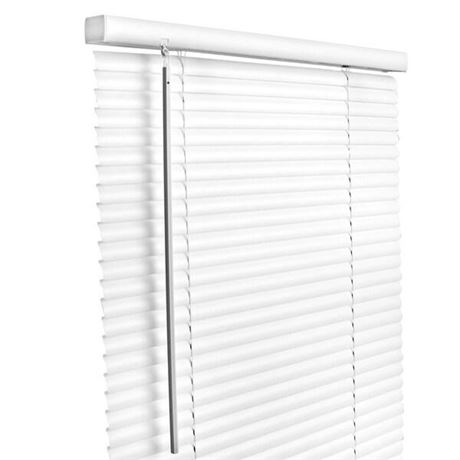 1" Cordless Vinyl Mini Blind - White