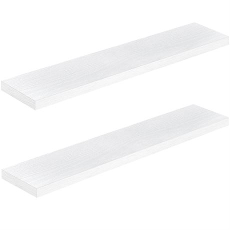 QEEIG Bathroom Shelves 48 inches Long Wall Shelf Large Extra Long 48 x 9 inch