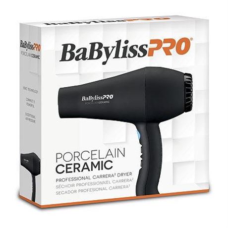 Babyliss Pro by BaBylissPRO PORCELAIN CERAMIC CARRERA HAIR DRYER for UNISEX