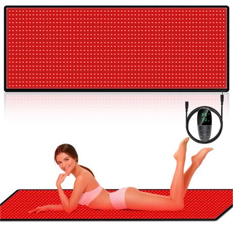 Red Light Therapy Infrared Pad: Pain Relief 1280 LEDs Large Mat for Full Body