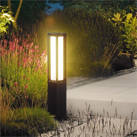 Solar Landscape Path Light, Stainless Steel 3W 350LM Luxury LED Lighting, 32