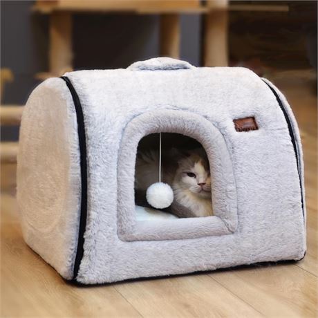 cat Bed cave-cat beds for Indoor Cats,Soft and Comfortable Cute cat Bed，cat