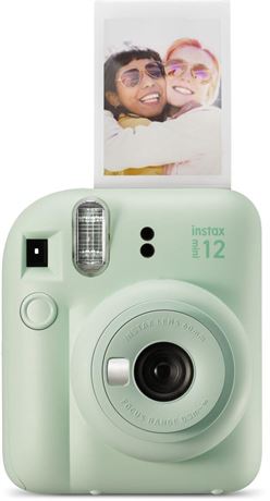 Fujifilm Instax Mini 12 Instant Camera - Mint Green Mint Green Camera only