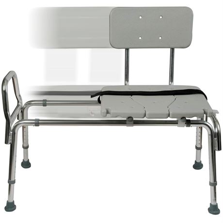 DMI Tub Transfer Bench and Sliding Shower Chair, Made of Heavy Duty Non Slip