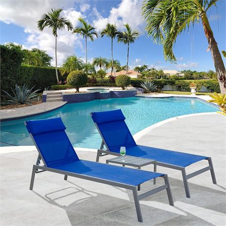 OFFSITE Domi Patio Chaise Lounge Set, Classic Pool Lounge Chairs with 5