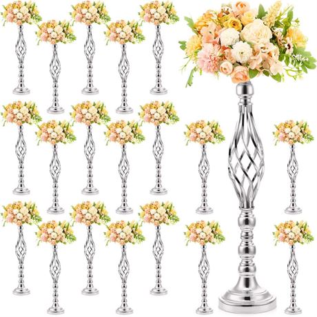 Rtteri 20 Pcs Large Wedding Centerpiece Table Decorations Tall Metal Flower