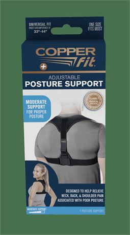 Copper Fit® Health Plus Posture Corrector Brace, Reduce Neck, Back and Shoulder
