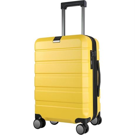 KROSER Hardside Expandable Carry On Luggage with Spinner Wheels & Built-in TSA