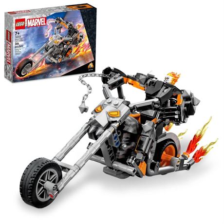 LEGO Marvel Ghost Rider Mech & Bike 76245, Buildable Motorbike Toy with Movable