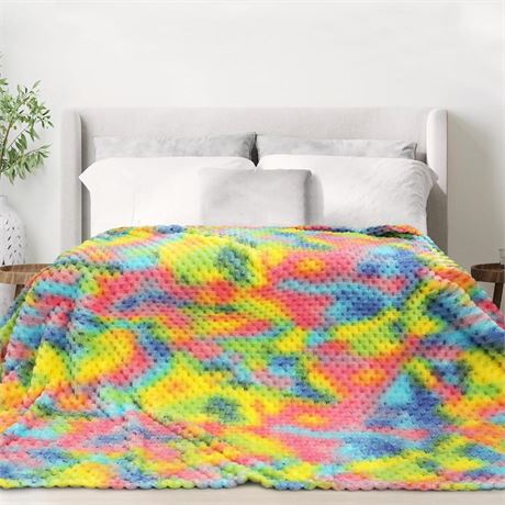 Soft Blanket Throw Lightweight Throw Blanket Throw Blanket for Bed Tiedye