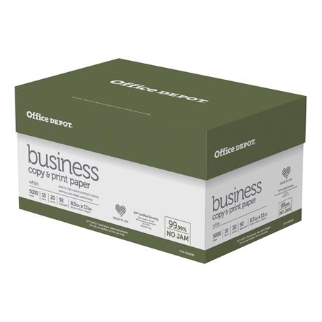 Office Depot® Brand Business Multi-Use Printer & Copier Paper, Letter Size (8