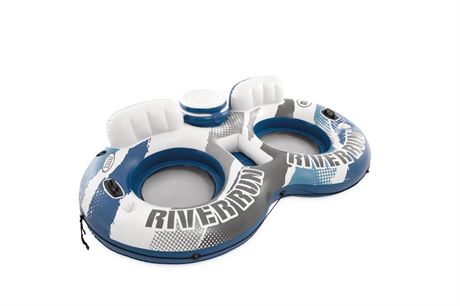 Intex River Run 2 - 2 Person Inflatable Floating Water Tube with Cooler and