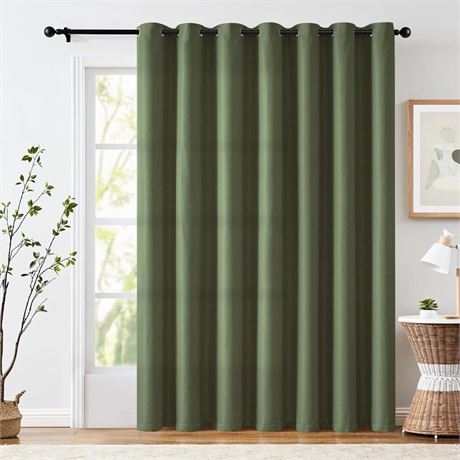 Curtain 84 Inch Length for Living Room Forest Green Curtain Thermal Insulated