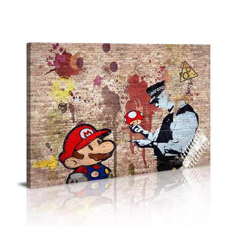 Canvas Prints Framed Wall Art Banksy Art Wall Art for Bedroom Artwork Colorful