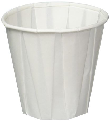 Pleated Water Cups, 3 1/2 Oz, 100 Count (Pack of 1)