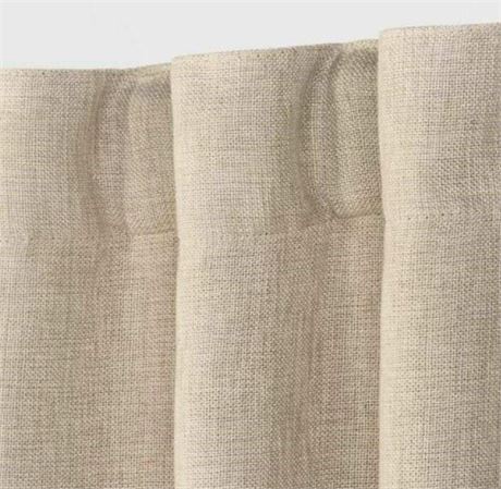 threshold Aruba Curtain Panels 84x50 - Brown Linen