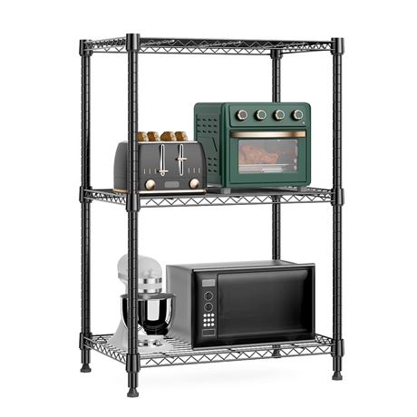 MZG 3 Tier Storage Rack Metal Wire Shelving Unit, Storage Standing Shelf