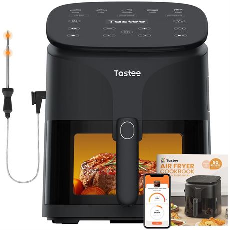 Tastee Air Fryer, 8-in-1 Compact 5.5QT AirFryers, 450°F Digital Airfryer