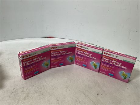 CVS Maximum Strength Severe Allergy & Sinus Headache Acetaminophen Tablets, 20