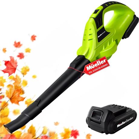 OFFSITE Mueller UltraStorm Cordless Leaf Blower, 140 MPH 20 V Powerful Motor,