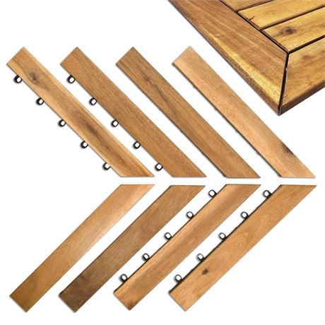 Edges for Interlocking Deck Tiles | Snap Together Edge for Wooden Flooring |