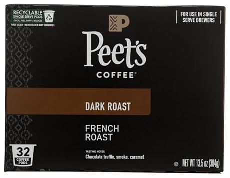 Peet'S Coffee & Tea Coffee K Cup French Roast, 13.5 Ounce