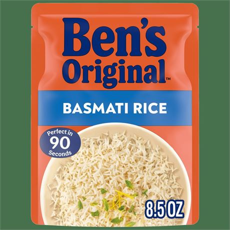 Ben's Original Ready Rice Basmati Rice, Easy Side Dish, 8.5 Ounce Pouch
