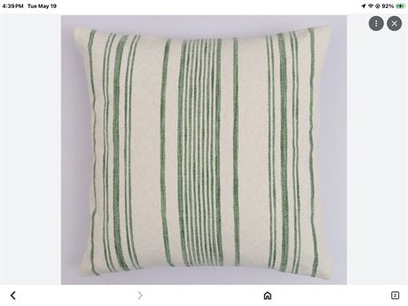 allen + roth Spring Décor 4 green and white pillows