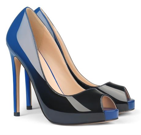 Eithy Women's Thin High Heels Pumps Platforms Shoes for Party Daily Wears 9.5
