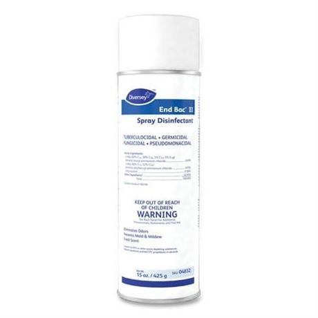 DVO04832 15 Oz End Bac II Spray Disinfectant Fresh Scent Aerosol Spray - Pack