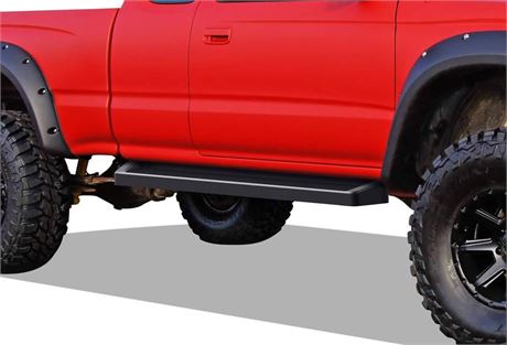 APS Black Running Boards Style Compatible with Toyota Tacoma 1995-2004 Extended