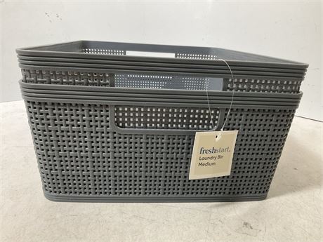 fresh start 2 medium laudry bins