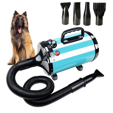 High Velocity Professional Dog Grooming Dryer,Adjustable Temperature and Speed