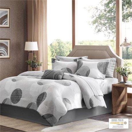 OFFSITE Cabrillo Comforter Set (Queen) Gray - 9pc