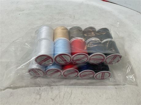 20 spools of thread assorted colors