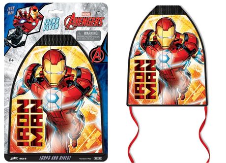 JA-RU Marvel Avengers Iron Man Mini Kite Launcher Toy (1 Unit) with Rubber Band