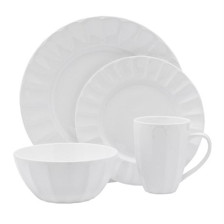 Mikasa Bonaire White 16-Piece Dinnerware Set