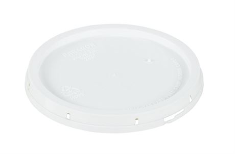 Vestil LID-2-PWT High Density Polyethylene 2 Gallon Tear Tab Lid White
