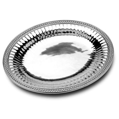 Flutes and Pearls Large Oval Tray