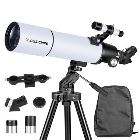 Telescopes for Adults Astronomy, Travel Telescopio for Beginners with AZ Mount,