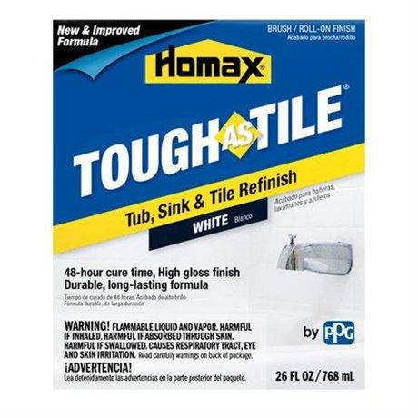 OFFSITE Homax 3158 Tough As Tile Epoxy Enamel Brush On Paint, White