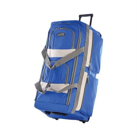 Olympia USA 33  8 Pocket Rolling Duffel Royal Blue